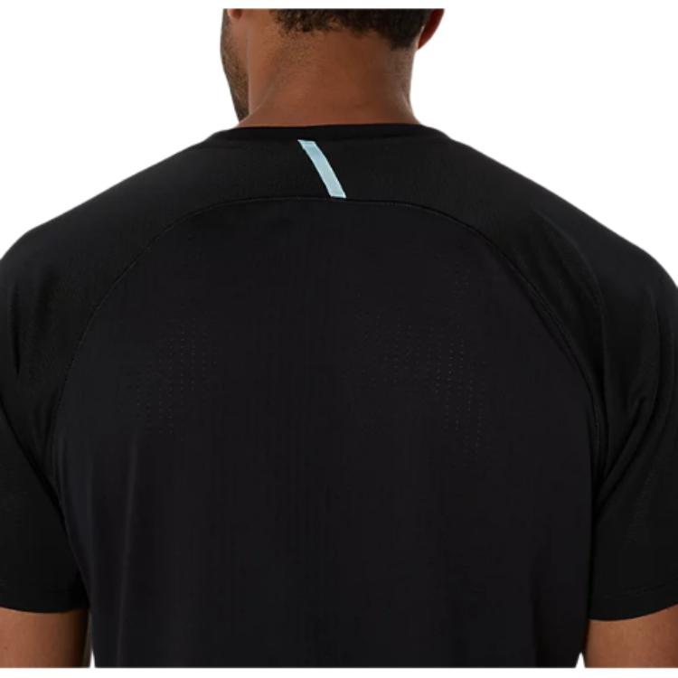 Asics Solid Color Pullover Round Neck Short Sleeve Raglan T-Shirt Men Tops Black 2031E888-001