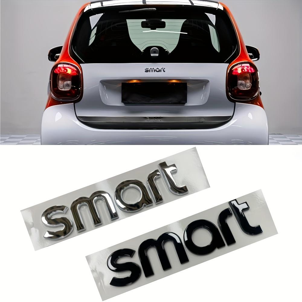 

1pc 3D Chrome ABS Smart Letters Logo Car Front Hood Badge Sticker Rear Trunk Emblem Decals for Smart Decoration чорний