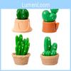 Charming Miniature Resin Cactus For Desk Diy Garden Accessories Cute Plant Decor