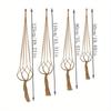 1Pc Vintage Decor Hanging Flower Pots Holder Hanging Basket Flower Pot Net Basket Sling Cotton Rope Garden Decoration Macrame Plant Hanger