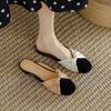 Outside Sandals With Bow Shoes for Women Mules Slides Original Summer Footwear Woman Slippers Unique New Style Top Designs