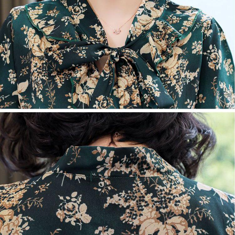 Frühsommer-Blumen-Chiffon-Hemd für Damen, langärmelig, schmale Passform, kurze Bluse, bauchbedeckendes Top, verwestlichtes kleines Hemd für Damen, Frühlings-Top für Damen