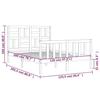 VidaXL Bed Frame with Headboard 120x200 Cm Solid Wood 3193071
