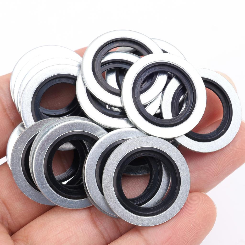 Car Oil Sump Drain Plug Sealing Gaskets Rings Washer OEM110265505R for Peugeot Citroën Renault A6079970345 Auto Accessories
