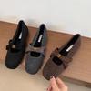 High-end Women's Autumn and Winter Warm Cotton Shoes with Inner Height Increase and Fleece. Single Shoes