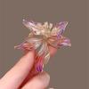 Nouvelle broche exquise en émail orchidée incrustée de zircon élégant tempérament accessoires de costume fleur broche épingle pour femmes