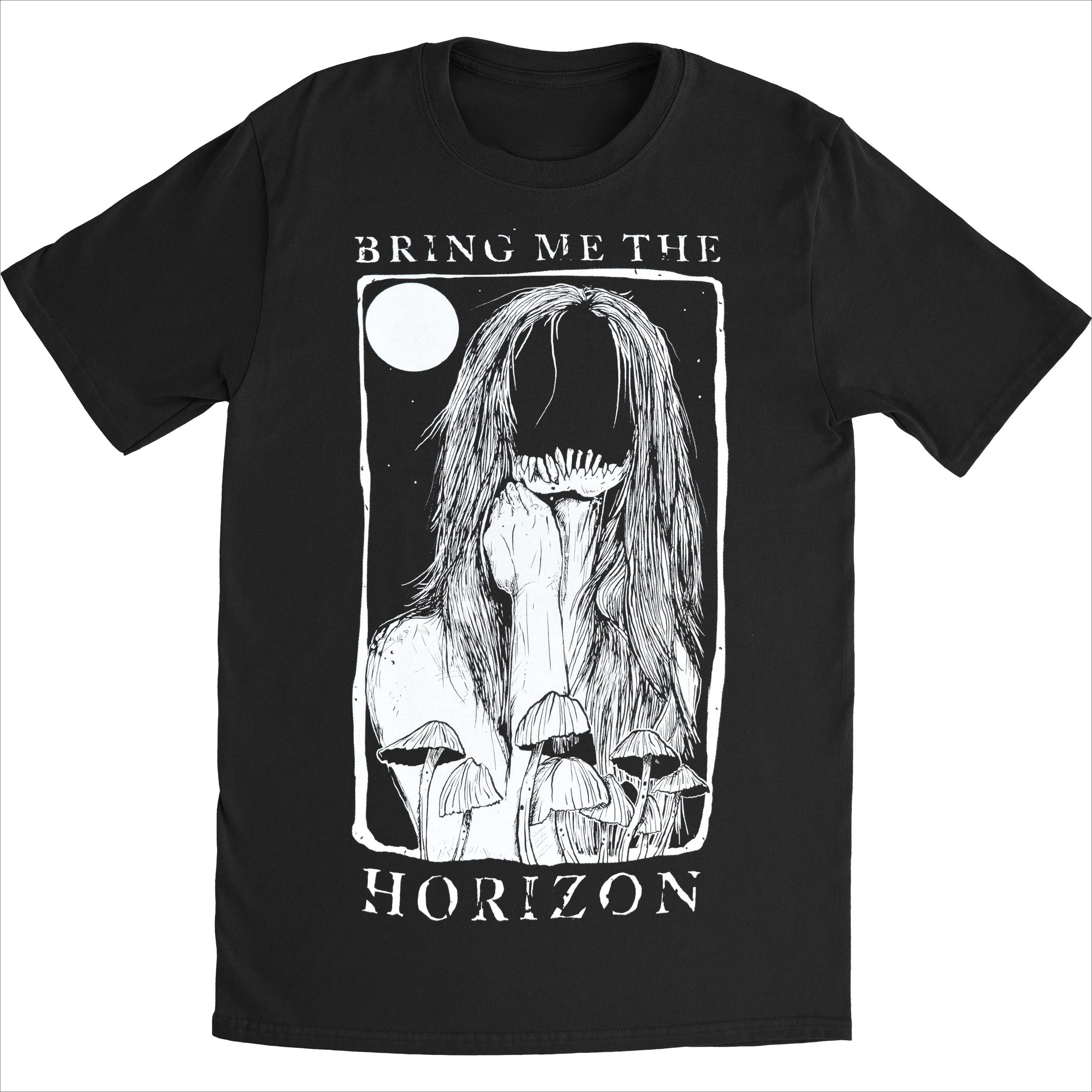 

Bring Me The Horizon Футболка с принтом Faceless, приталенная. Высококлассная роскошь. Для мужчин и женщин. Топ Y2k. Лето 2026 S