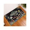 Sun & Moon INS Skull Mushroom Bohemian Style Pattern Carpet Modern Thick Elastic Living Room Rug, Non-Slip Rug Kitchen Doormat