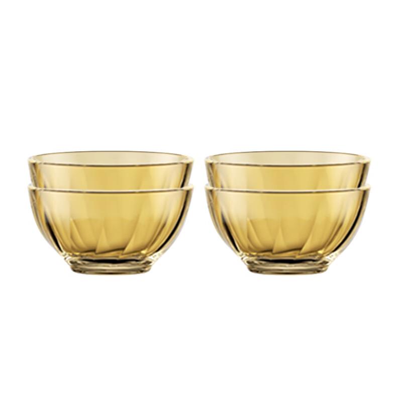 

GLASSLOCK Crystal Glass Microwave-Safe Dinnerware Set - 4 Small Bowls