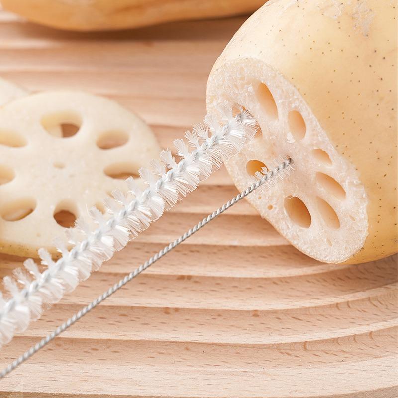 Lotus Root Cleaning Brush Set: Versatile Tool for Lotus Root Holes, Baby Bottles, Straws, and Decorating Nozzles.