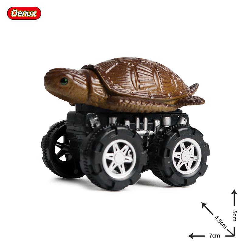 Oenux Mini Tigru Sălbatic Lup Mașină cu Tragere înapoi Model Simulare Animale Lumea Dinozaurilor Rechin T-Rex Vehicul Drăguț Camion Jucărie Copil Cadou