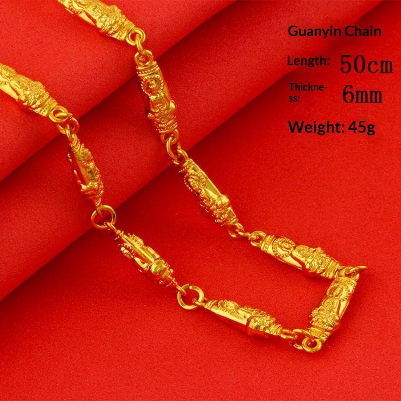 Gold Plated Alloy Chain Necklace Fadeproof Hypoallergenic Long Lasting Shine Dainty Thin Chain for Women Daily All-day Wear
