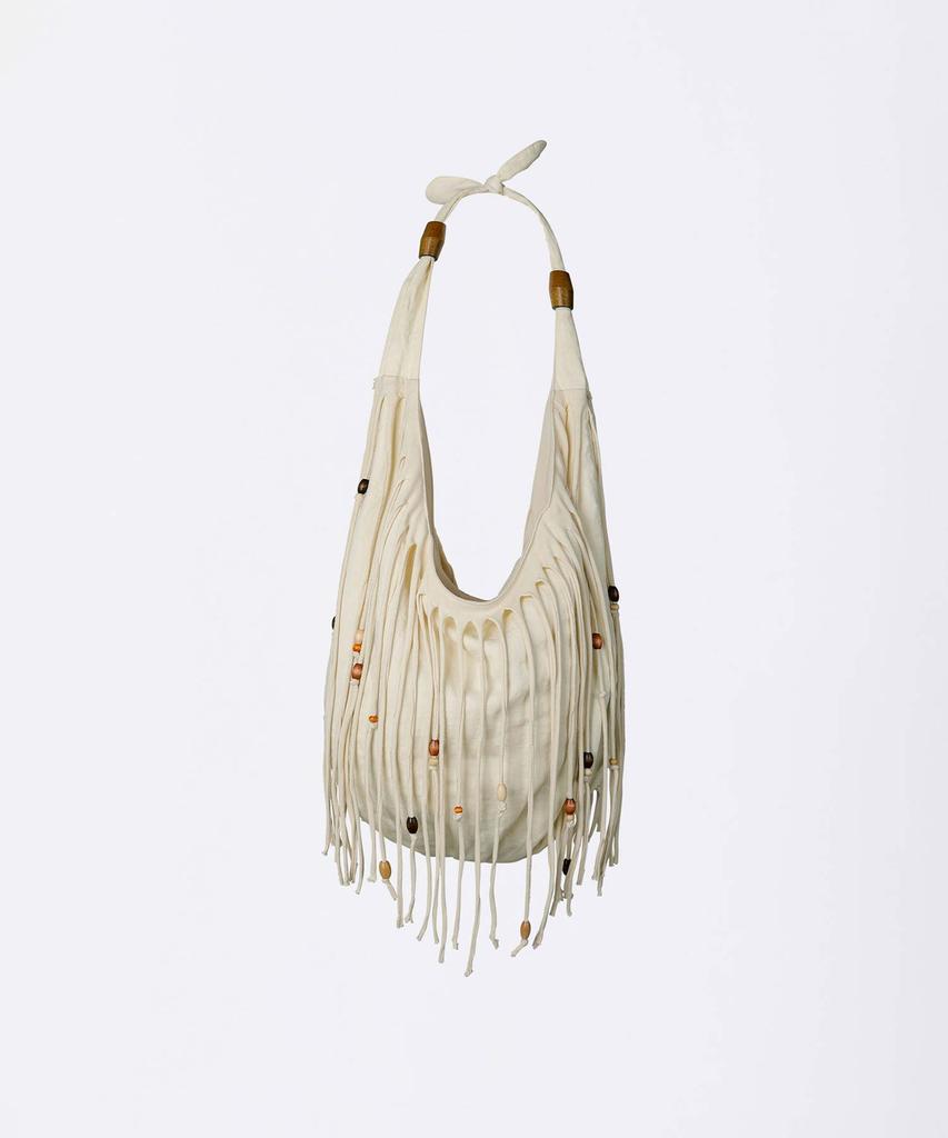 Sculptor Shaggy Fringe Market Bag Raw