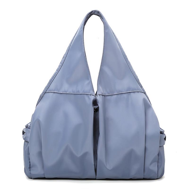 

New sports and fitness bag for women, handbag with dry and wet separation, large capacity waterproof travel bag, customizable синий
