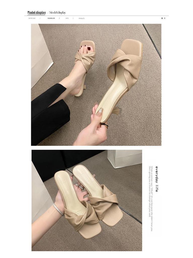 Letnie sandały na niskim obcasie typu kitten heel dla kobiet na rok 2024