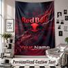 Wandbehang-Gobelin mit individuellem Namen & Text, RB Leipzig FC Dekorativer Gobelin für das Schlafzimmer