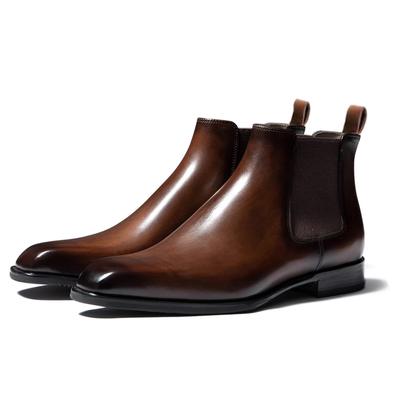 Moda Kışlık Erkek Klasik Ayakkabı Sivri Burun Slip-On Moda El Yapımı Erkek Chelsea Botları Dropshipping Beden 38-48 Siyah Ofis Botları