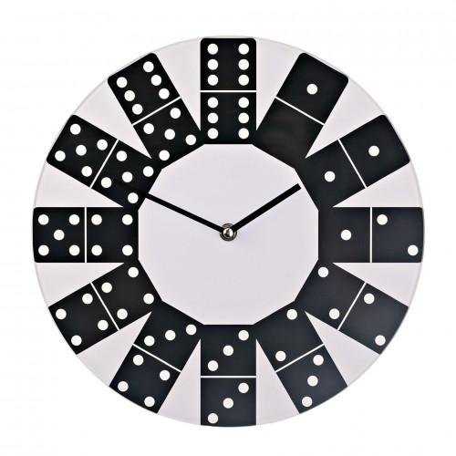 Hometime Round Wall Clock Domino Design