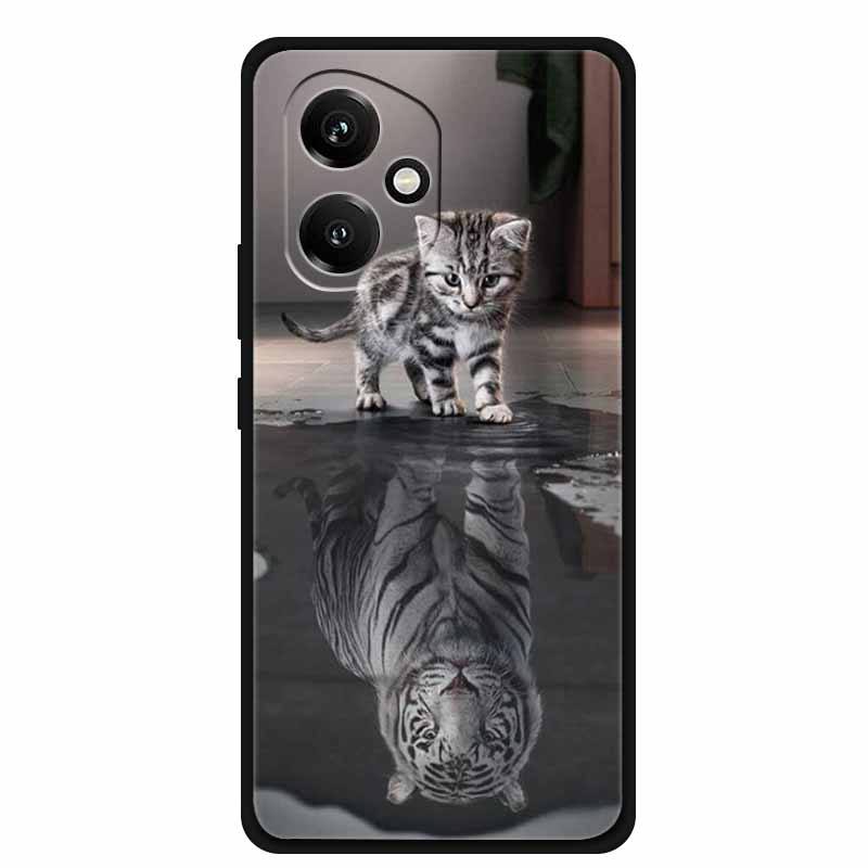 For Honor 400 5G Case Honor400 Phone Cover Wolf Lion Black Silicone Soft Coque For Honor 400 Pro 5G Back Cover Case Funda Shell