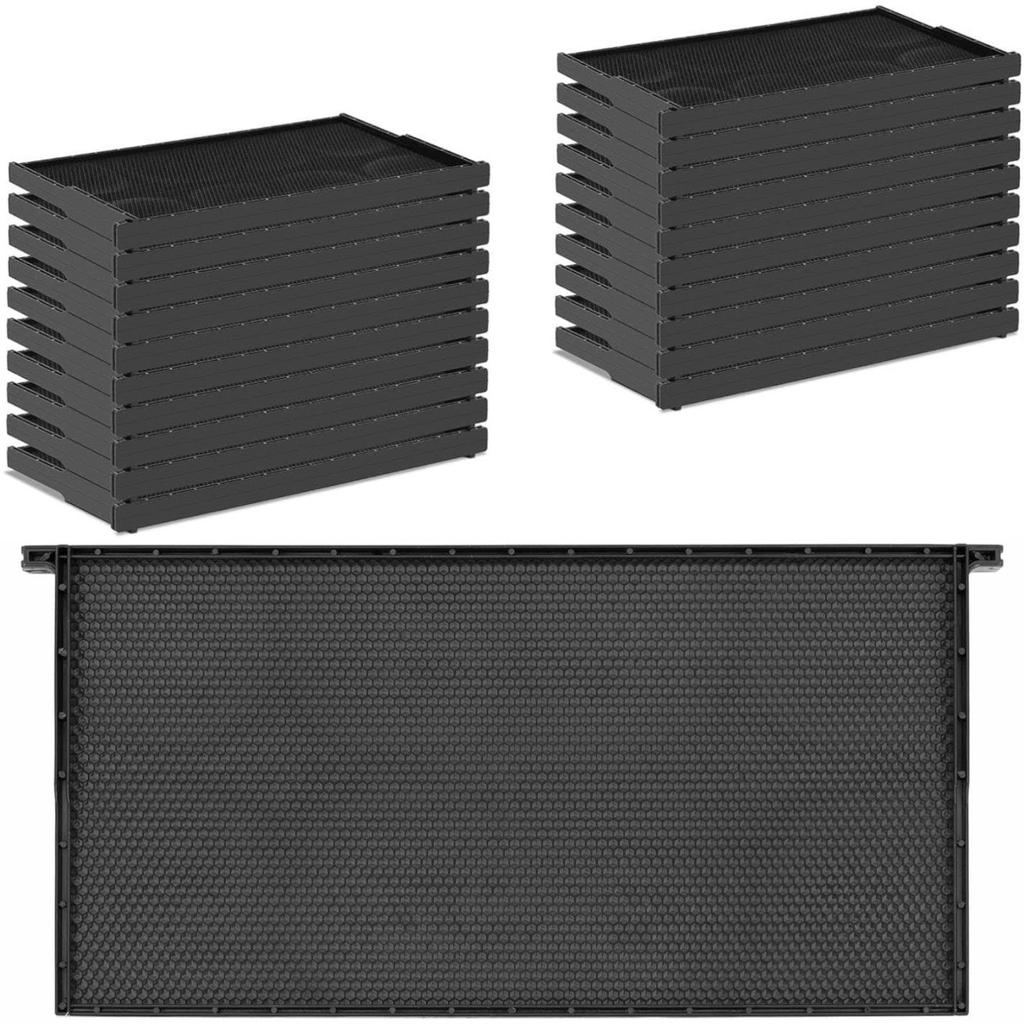 Bee frame with plastic foundation 483 x 232 mm 20 pieces