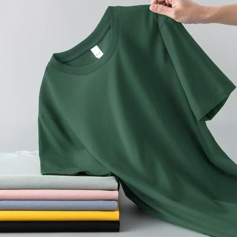 Men's Solid Color Short-Sleeve T-Shirt Summer Top