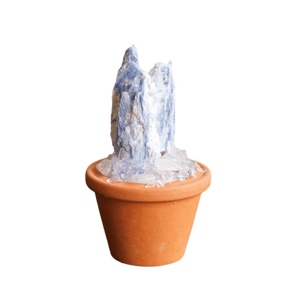 Feng Shui Crystal Stones Potted Plant Mini Decorative Rhinestone Potted Meditation