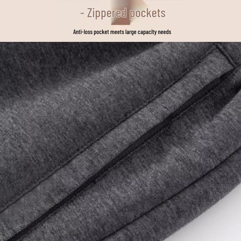 Langsha Men's Lamb Wool Lined Thermal Joggers