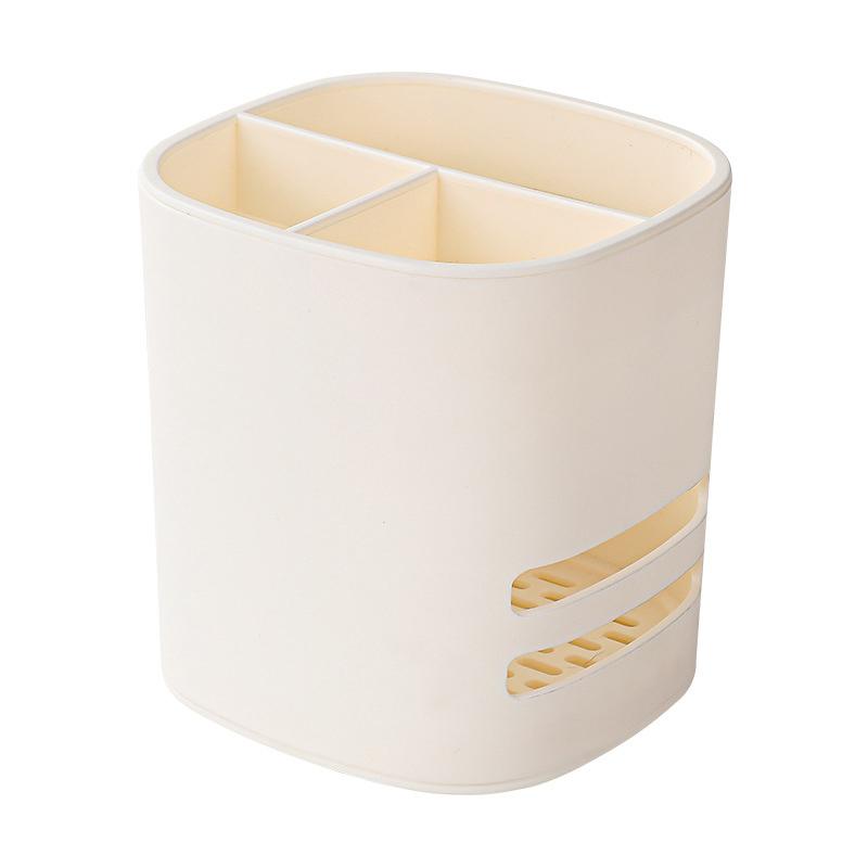 

Пластиковый слив для палочек для еды, держатель для ложек, многофункциональный слив, двухслойный нож для столовых приборов, вилка, сливные стеллажи, кухонные инструменты белый