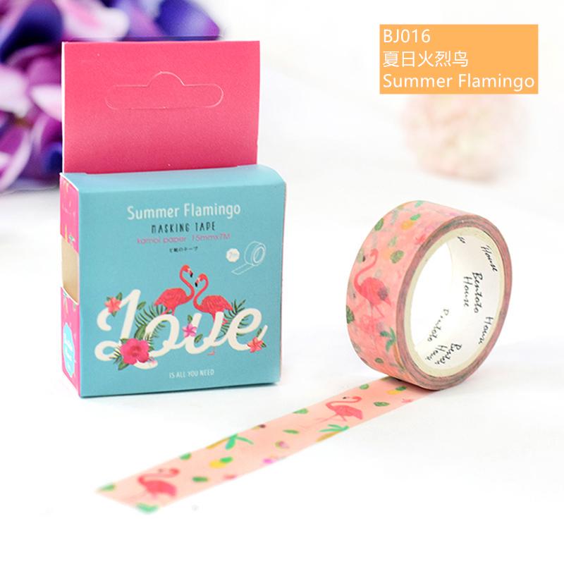 21 Design Original Paper Washi Tape Flower 15mm Adhesive Masking Tapes DIY Decoration Stickers