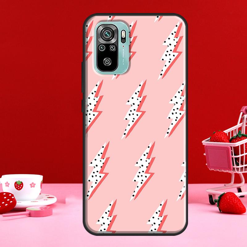 Preppy Sterne Blitzrosa Für Xiaomi Redmi Note 8 9 10 11 Pro Note 10S 9S 11S Hülle Für Redmi 9 10 9T 9A 9C Coque