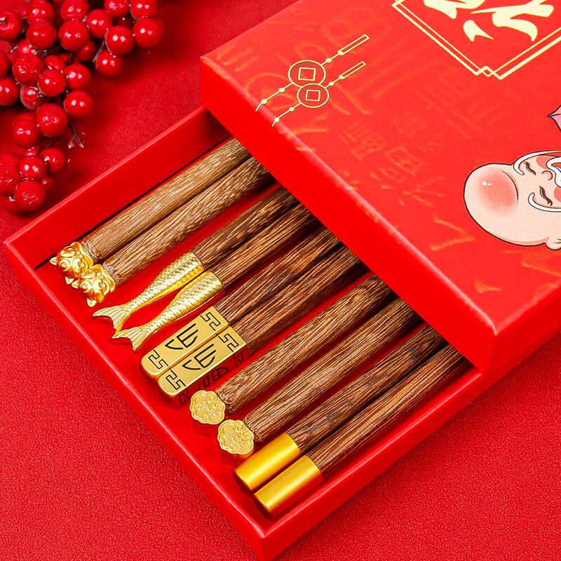Chinese Style Wenge Wood Chopsticks Set