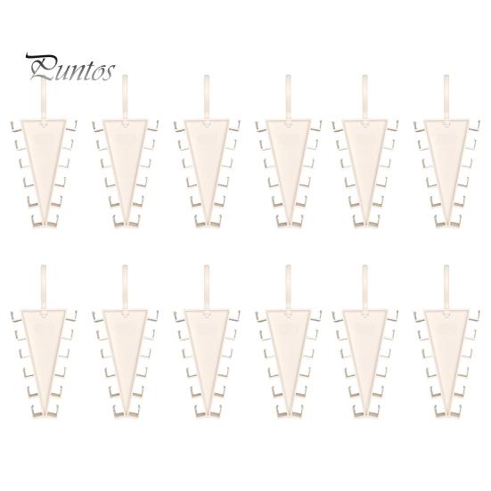 Hanger with 12 Hooks 5/8/12Pcs V-Shaped Double Sided Hanger, 360 Degrees Rotating Compact Storage Hooks, Space Saving Closet Organizer for Pants Hats