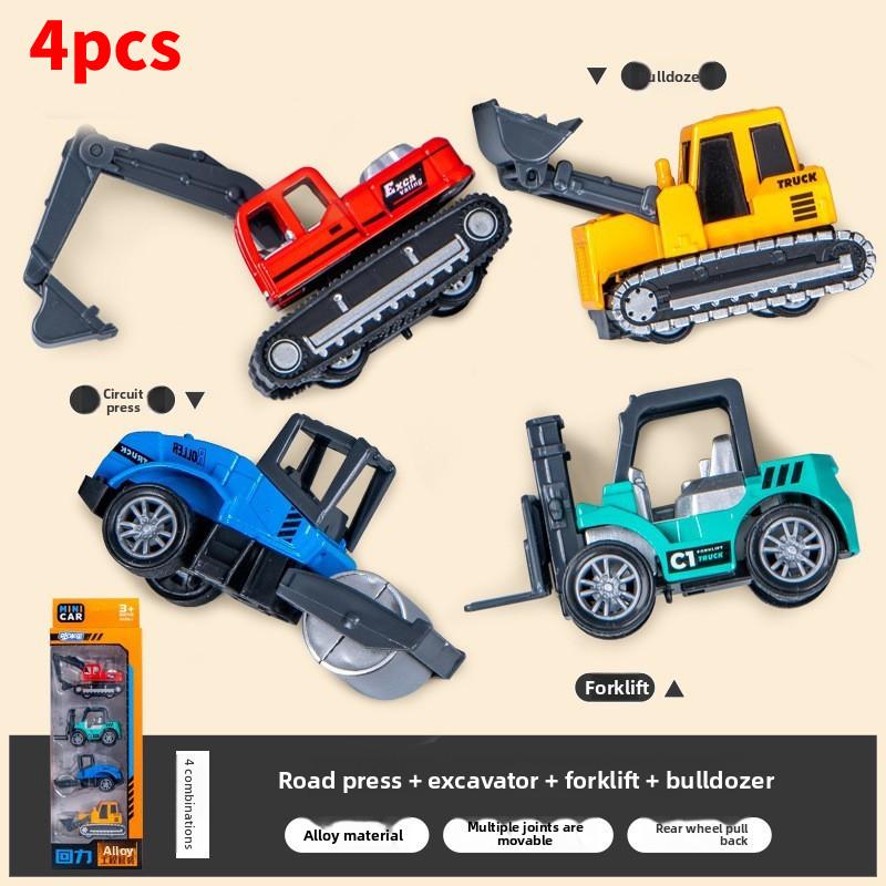 Children Toys Force Alloy Firetruck Inertia Drive Interactive Play Festival Gift