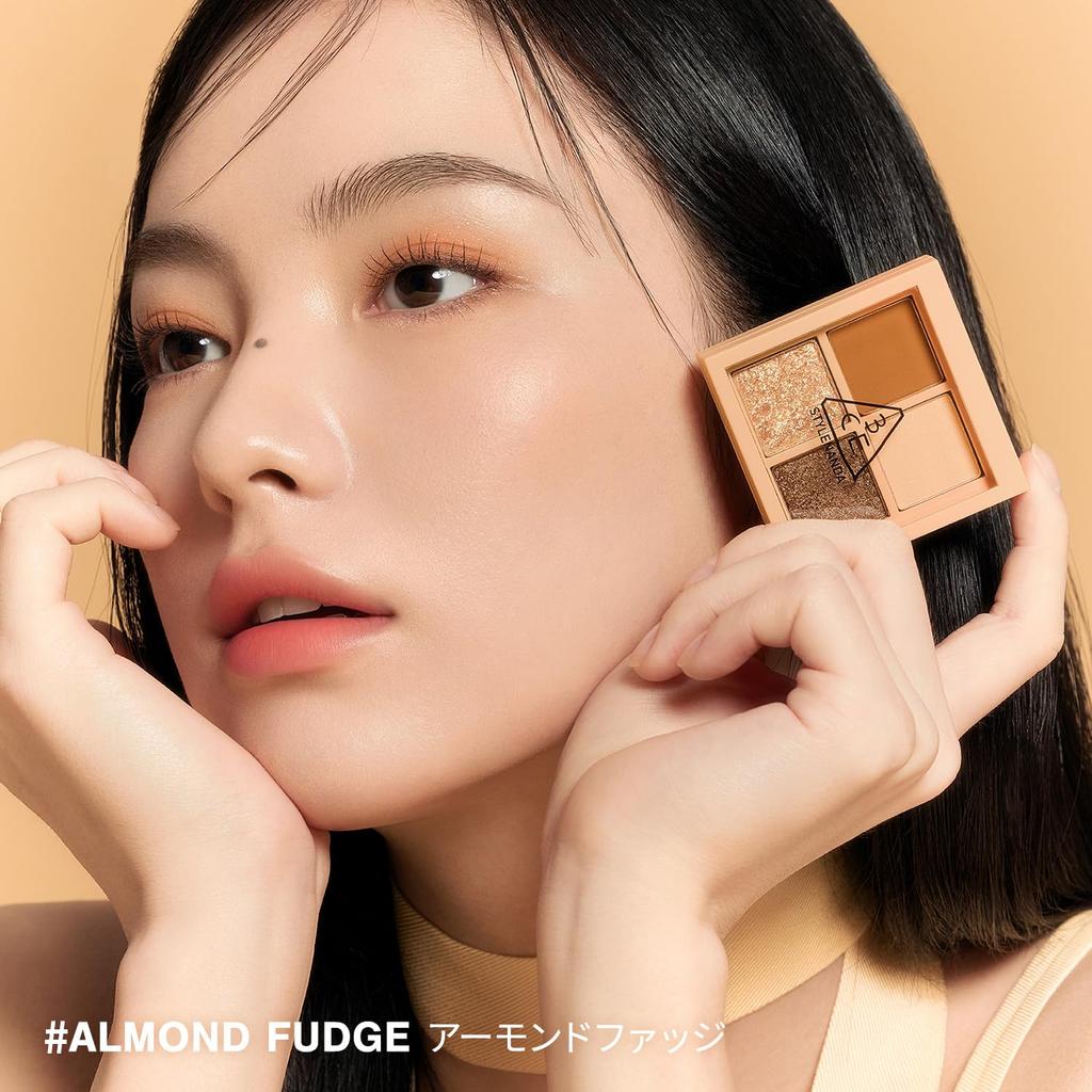 3CE Mini Multi Eye Color Palette 4 Colors H Almond Fudge Eyeshadow