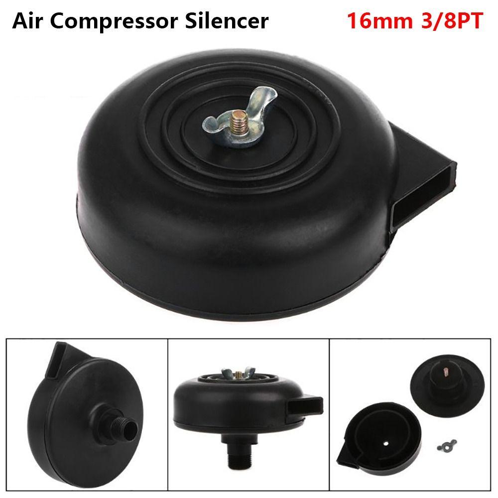 1Pcs 16mm 3/8PT Air Compressor Plastic Male Thread Air Compressor Intake Filter Black Filter Muffler Air Compressor Accessory