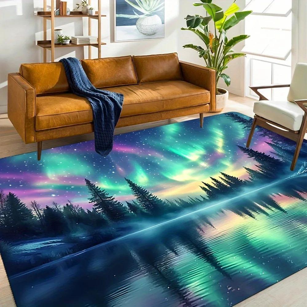 1PC Forest Kitchen Rugs Non-Slip Home Door Mats Pop design Bathroom Rugs Bath Mat Carpet for Home Sink Laundry Decor