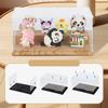 Dustproof Clear Acrylic Display Case with Wood Base Stackable Storage Box for Mini Action Figures Building Blocks Car Models Col