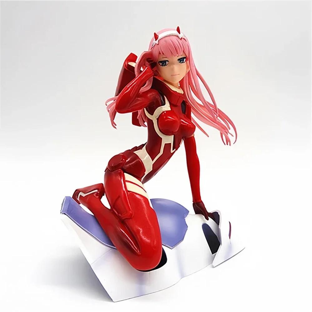DARLING in the FRANXX 02 Anime-Mädchenfigur Schuluniform Zero Two Sexy Actionfigur Ichigo-Figur Erwachsenenmodell Puppenspielzeug