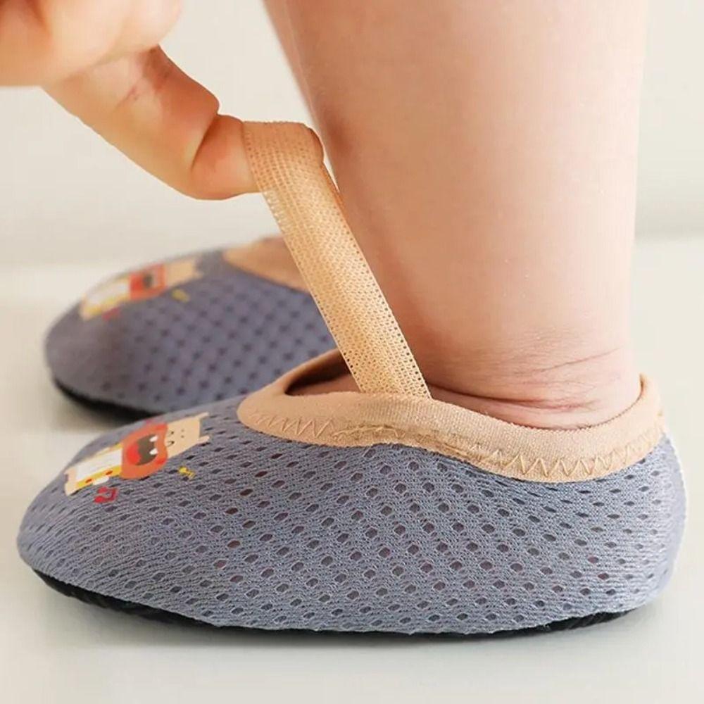 Soft Sole Baby Shoes Anti-slip Barefoot Shoes Cartoon First Walk Shoes Casual Toddler