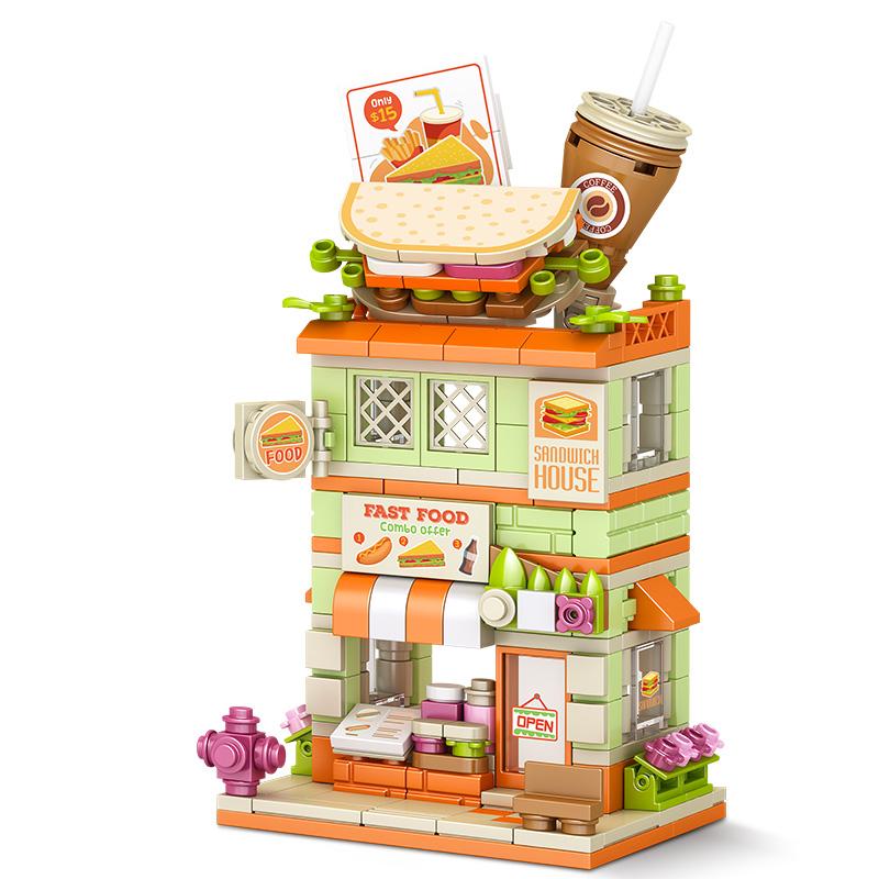 City Corner Street View Building Blocks Set, DIY Puzzle Toy, Ideal Home Decor & Must-have Holiday Gift