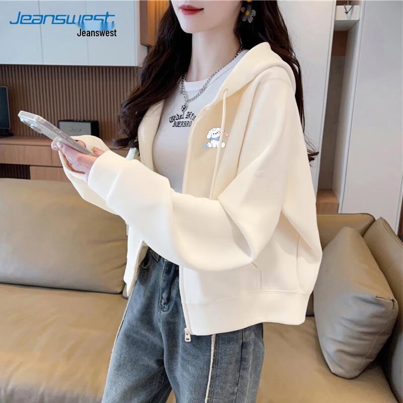 Jeanswest Cute Puppy Graphic Hooded Sweatshirt L