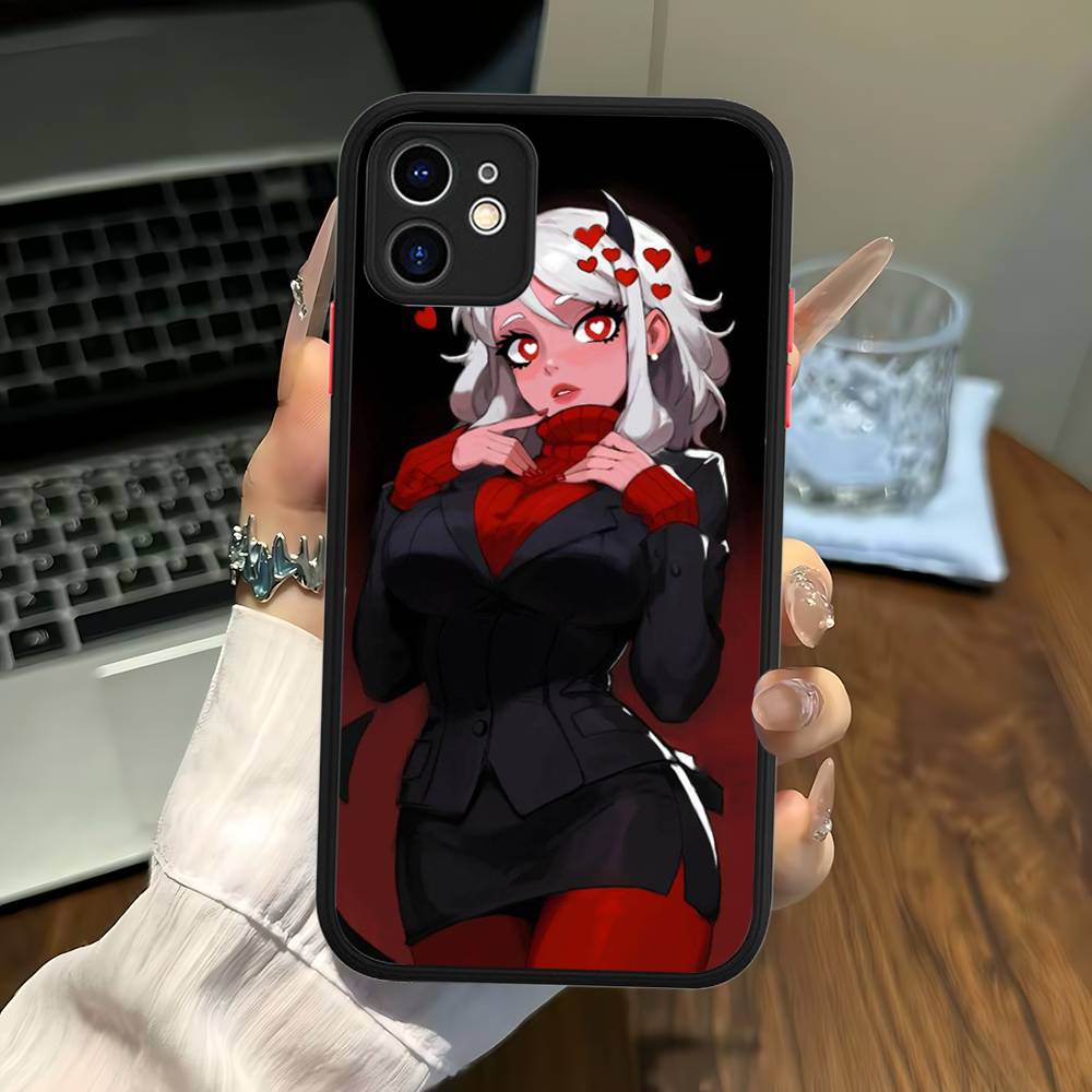 Classic Game H-helltakerS Anime Phone Case For IPhone 14 11 12 13 Mini Pro Max 8 7 Plus X XR XS MAX Translucent Matte Cover