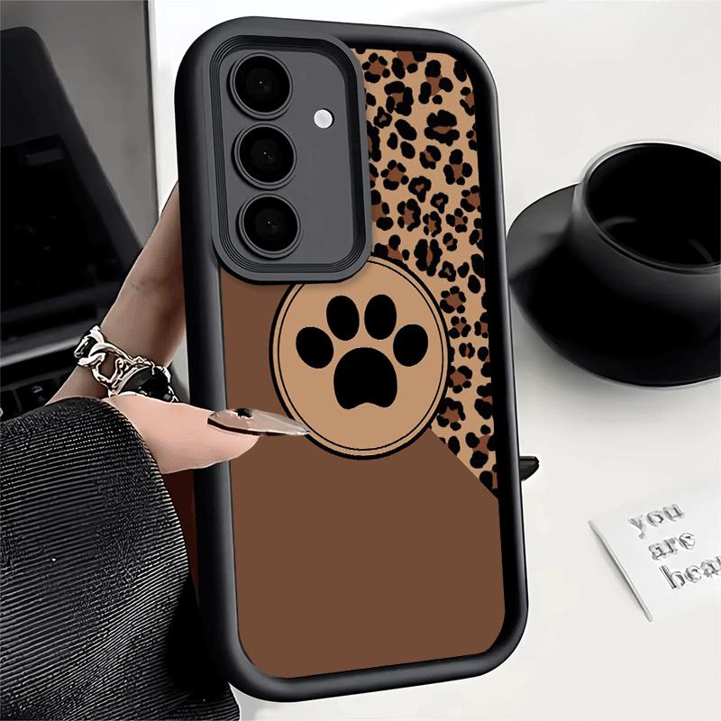Phone Case for Samsung Galaxy S26 S25 Ultra S24 FE Dog Footprint Paw Cute Pattern Shell S23 Plus S22 + S21 S20 5G Soft Silicone