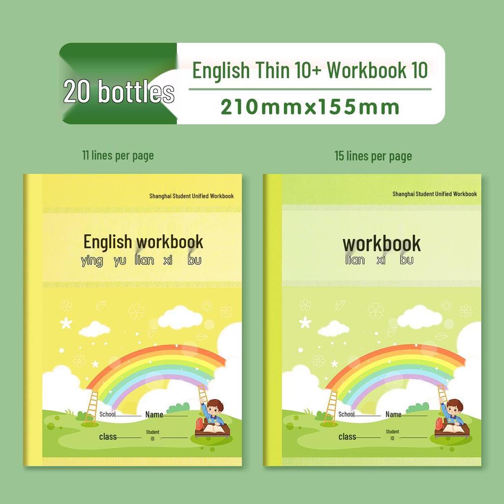 Elementary School English & Math Workbook with Pinyin