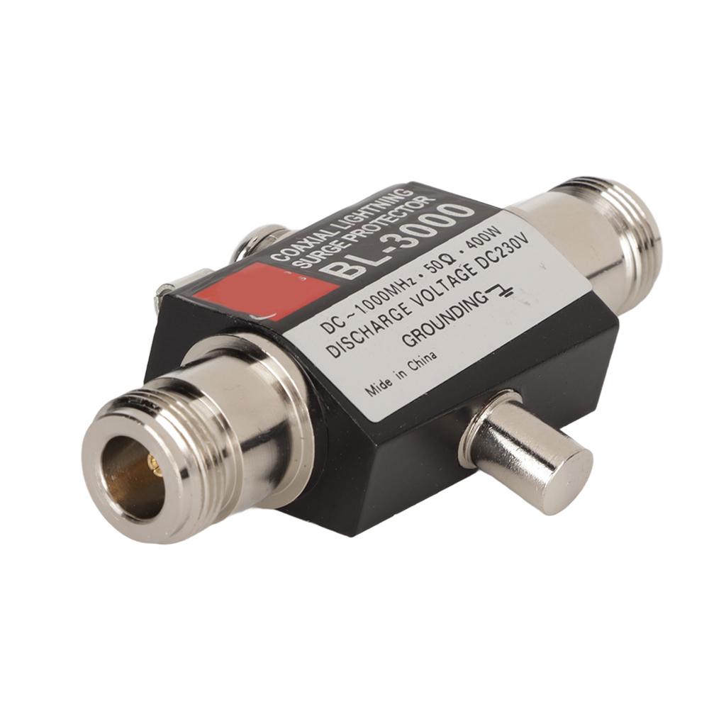 Yinitone BL‑3000 Coaxial Lightning Surge Protector N Female to N Female Lightning Arrester for Communication Equipment