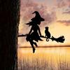 Unheimlicher Nekromant Metallanstecker Halloween Outdoor Eisenkunst Deck für Veranda Gras Beschattet Anordnen