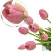 3 Bouquets Man-Made Tulip Flowers Fake Flowers Real Feel Latex Bouquet Home Office Wedding Party Desktop Decoration Garden