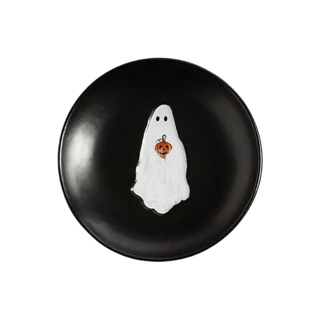 Plastic Horror   Plates Set Of 4 6.75 Inch Halloween
