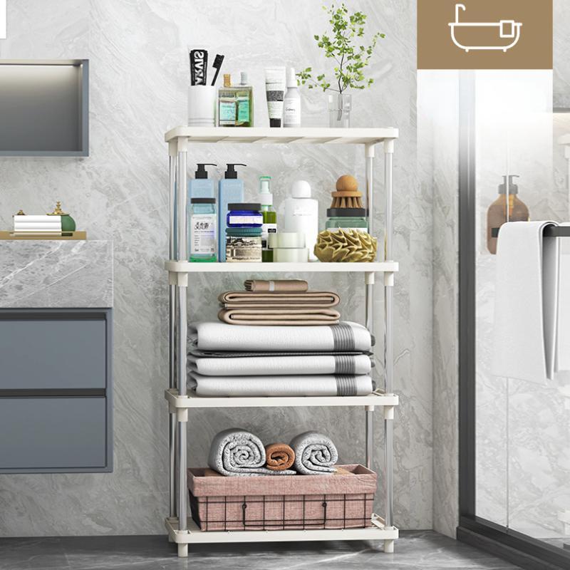 Stainless Steel Detachable Rack Kitchen Tableware Shelves Bathroom Storage Rack Holder Table Storage