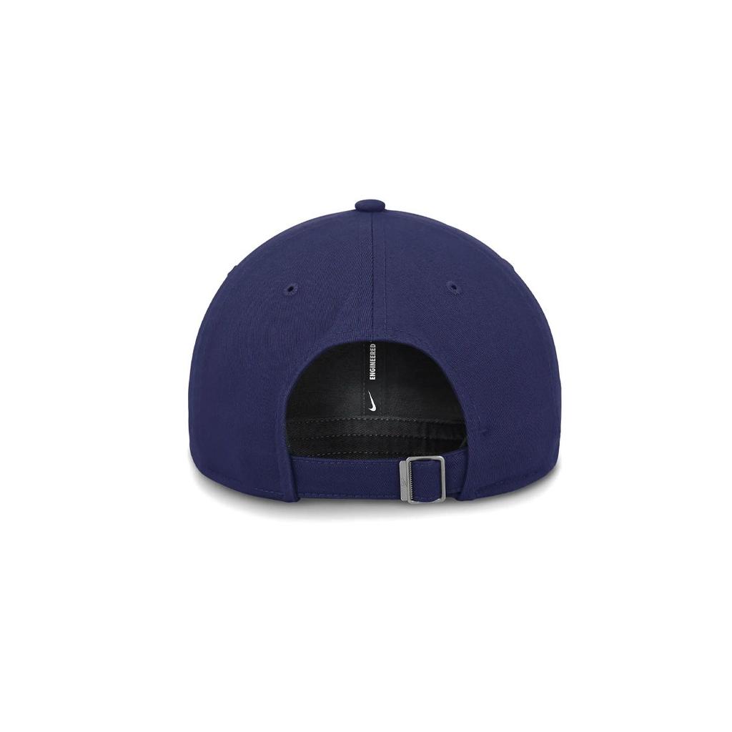 Nike Logo Detail Cotton Baseball Cap Men caps Blue NB014EULD-BEK